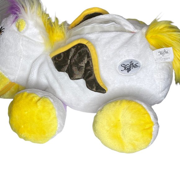 Stuffies Plush Wonderella the Pegasus 7 Hidden Pockets Supersized - Picture 5 of 9